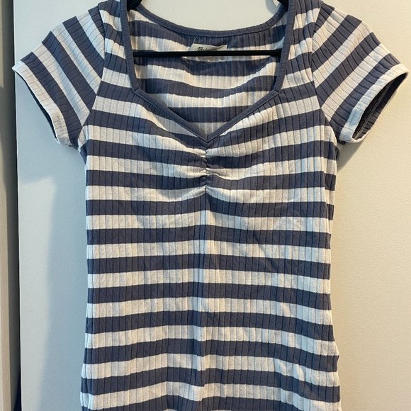Madewell Ribbed Sweetheart Tee - Picture 2 of 5